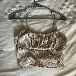 Forever 21 flower crop tank top size M